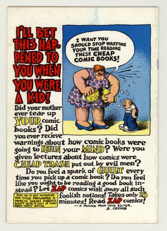 Zap Comix #0 (1967) 5th print