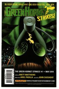 Green Hornet #2 (Dynamite, 2010) VF/NM