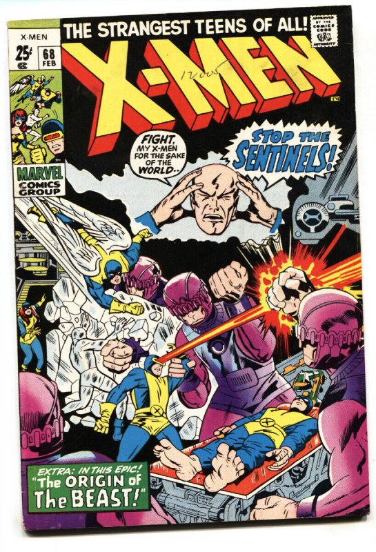 X-MEN #68 1970- -comic book- Marvel Comics FN+ 