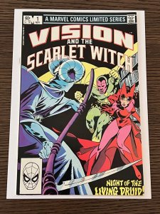 Vision and the Scarlet Witch #1 (1982). VF-. Retells Origin.