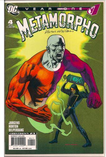 METAMORPHO: YEAR ONE #4 AUTOGRAPHED BY LEGENDARY COMIC ARTIST KEVIN NOWLAN W/COA