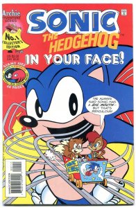 Sonic The Hedgehog In Your Face Special #1 1995--Archie Comics-Sega