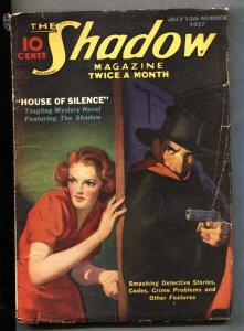 SHADOW 1937 Jul 15-STREET AND SMITH PULP MAGAZINE-House of Silence