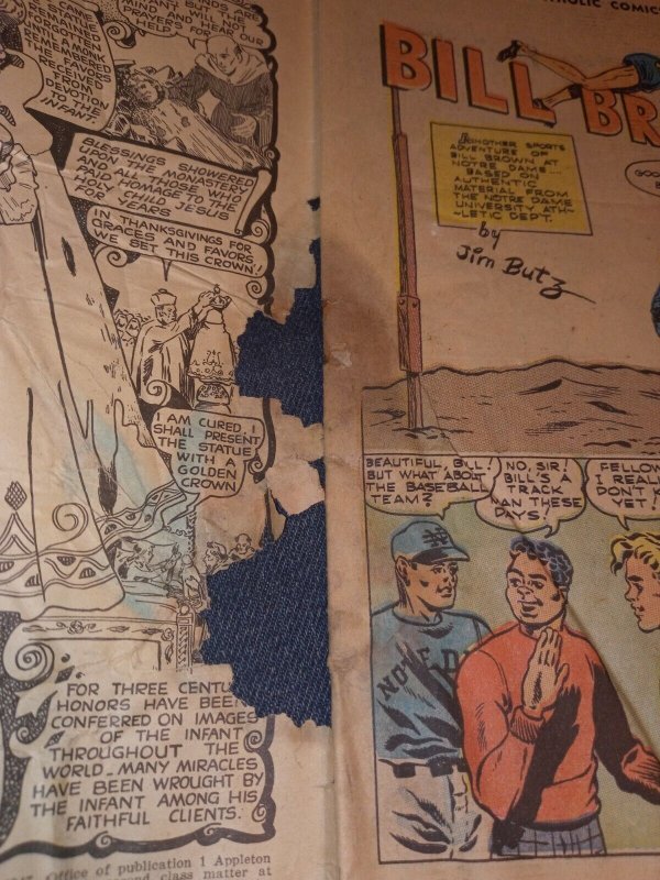 Catholic Comics Volume 1 #12 approved reading 1947 golden age notre dame cover