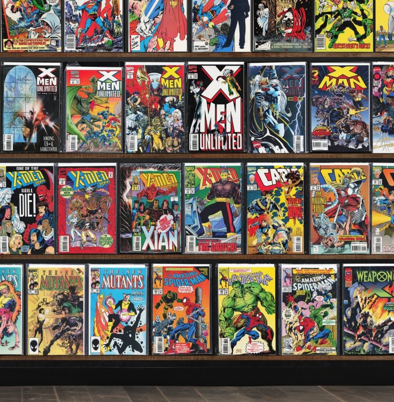 Huge Lot 120+ Comics with Alpha Flight, Iron Man, Cable, X-Men 2099 & More!