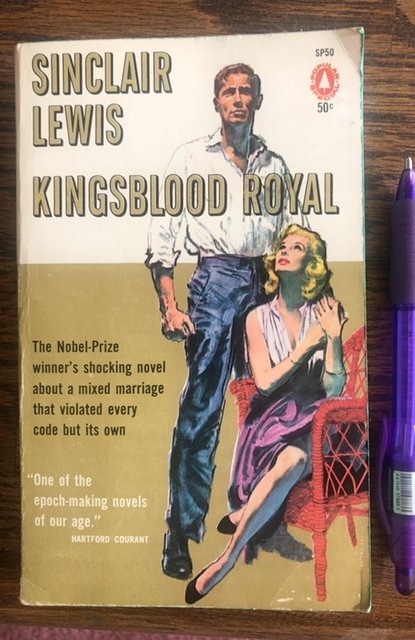 Kingsblood Royal by Sinclair Lewis, 1959,318p,glossy cover