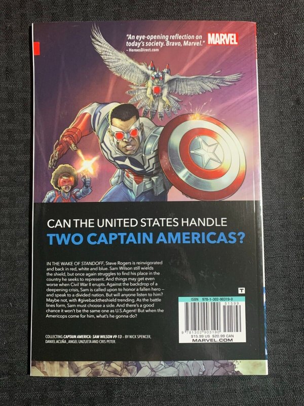 2017 CAPTAIN AMERICA Sam Wilson v.3 Civil War II SC TPB VF- 7.5 1st Marvel