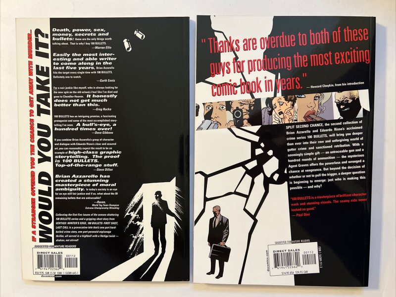 100 BULLETS TPB Vol 1-13 Complete + BROTHER LONO VERTIGO COMICS GRAPHIC NOVELS