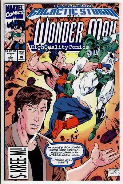 WONDER MAN #7, NM+, Terry Austin, 1991,Captain America, Atlas, more in store