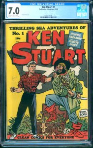 Ken Stuart #1 Publication Enterprises 1948 CGC 7.0