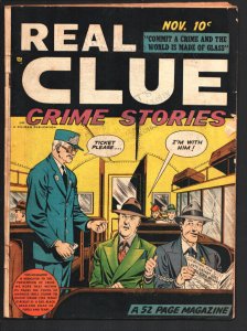 Real Clue Vol. 3 #9 1948-The First Racketeer-WWI storyFemale Fence-Pre-code c...