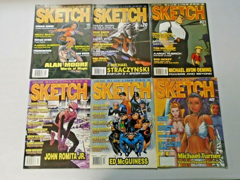 Sketch Comic Art Magazine Lot From #19-46 16 Different