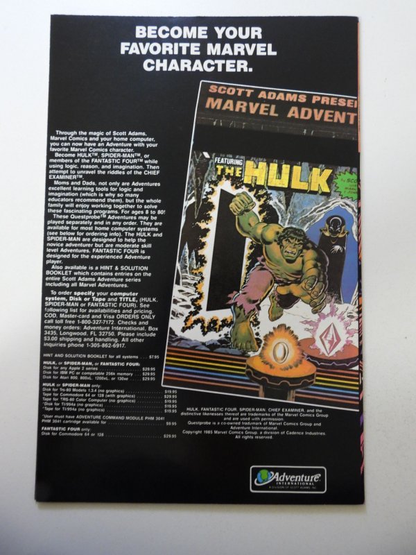 The Uncanny X-Men #205 (1986) VF Condition