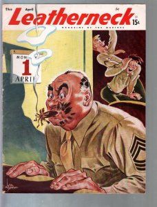 MAG: Leatherneck 4/1946-Karl Hubenthal-cheesecake-45th Division-VG/FN