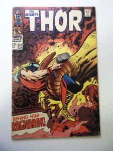 Thor #157 (1968) VG- Condition moisture stains, moisture damage bc