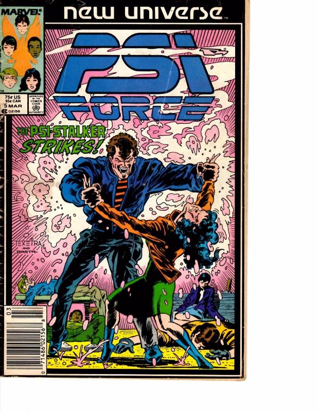 Lot Of 8 PSI Force Marvel Comic Book #1 2 3 4 5 6 Untold Tales 1 Annual 1 BH49