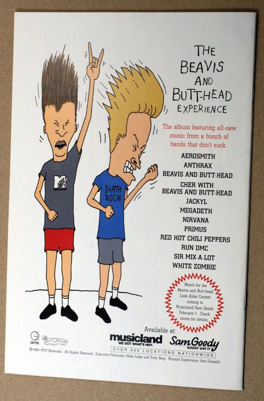 Beavis And Butt-Head Vol 1 No 1 March 1994 Mint Unread