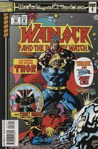 Warlock and the Infinity Watch #23 VF ; Marvel | Thor Blood And Thunder 4