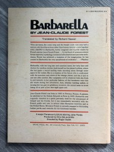 1966 BARBARELLA by Jean-Clause Forest SC FN- 5.5 1st Grove Press / Jane Fonda