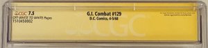 G.I. COMBAT #129 CGC 7.5 SINGLE HIGHEST GRADED SIGNED RUSS HEATH 1968 DC Comics