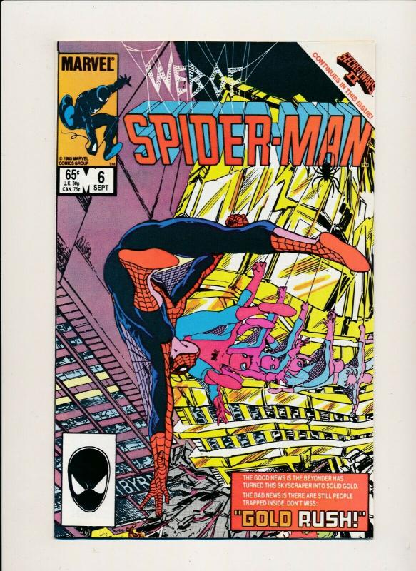 Marvel LOT of 7-Web of SPIDER-MAN #5-10 & Annual #1 1985 F/VF  (PF524) 