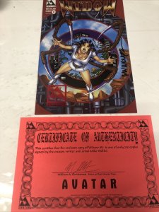 Widow (1997) # 0 (FN/VF) Variant • Avatar Press • Signed Mike Wolfer • Certified