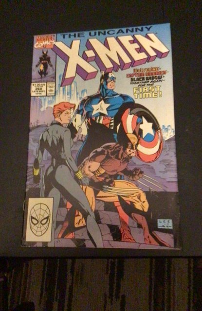 Uncanny X-Men #268 1990 Wolverine, Captain America, Black Widow! NM- Cvill CERT!