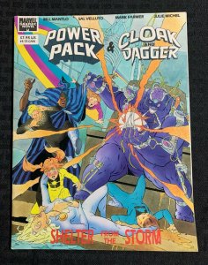 1989 POWER PACK CLOAK & DAGGER Shelter From The Storm SC FN+ 6.5 1st Marvel GN