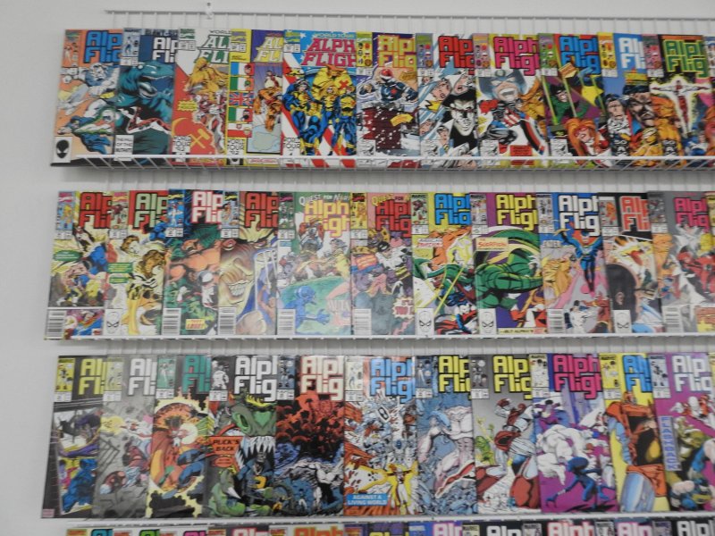 Huge Lot 200+ Comics W/ Punisher and Alpha Flight! Avg FN/VF Condition!