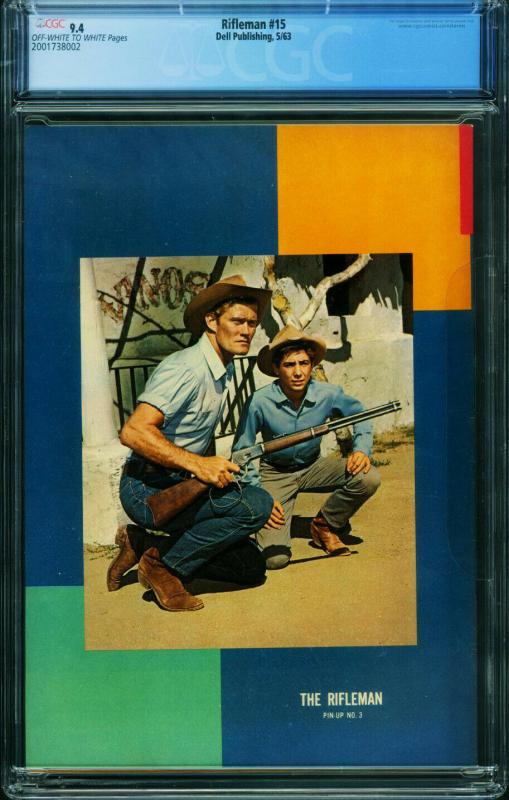 Rifleman #15 CGC 9.4 Chuck Connors 1963 Dell-2001738002