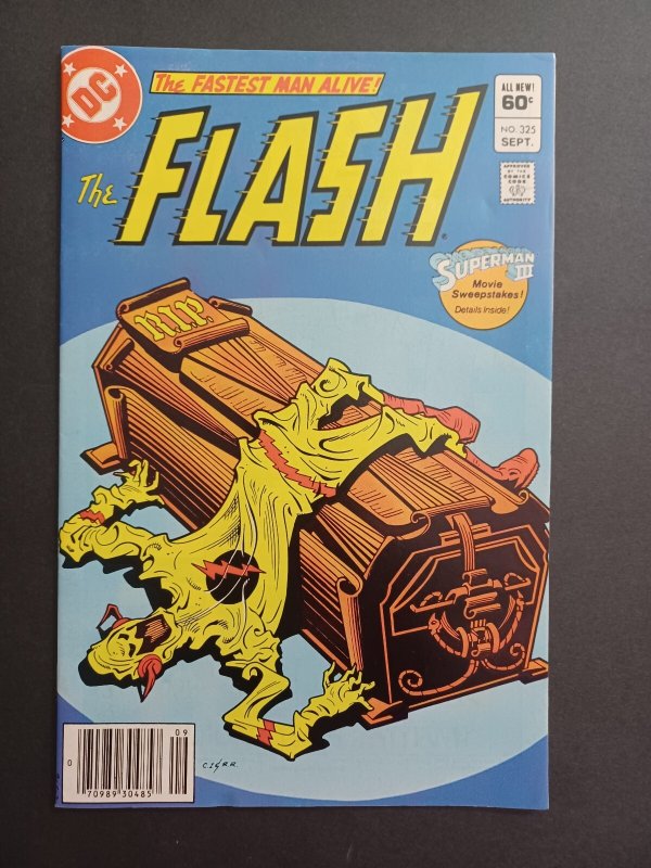 The Flash #325 newsstand - Death of Reverse Flash - 1983 - VF/NM