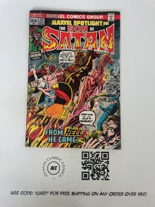 Marvel Spotlight # 12 VG Comic Book Son Of Satan Demon Hellstorm 7 J224
