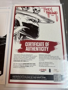 Gunslinger Spawn 50 1:1000 Signed Todd McFarlane COA + Carlos Barberi Original