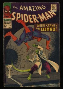 Amazing Spider-Man #44 VG- 3.5 2nd Lizard!