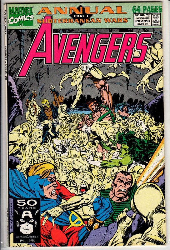 The Avengers Annual #20 Direct Edition (1991) 9.4 NM