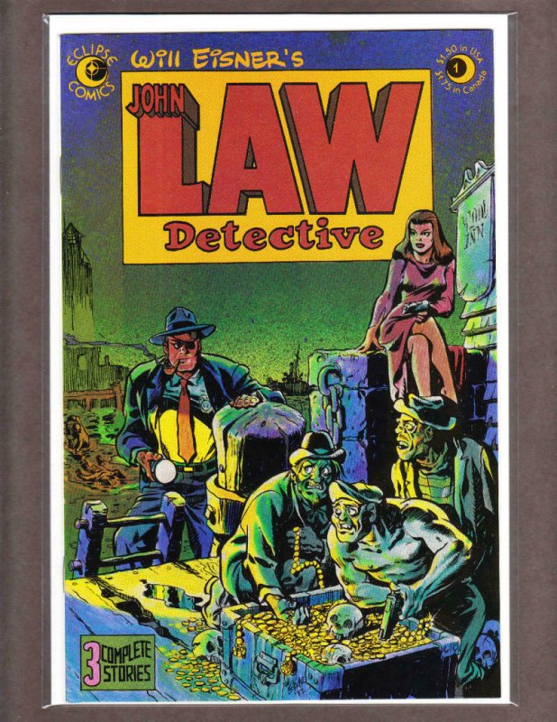 JOHN LAW DETECTIVE #1, VF/NM, Will Eisner, Eclipse 1983 more Indies in store