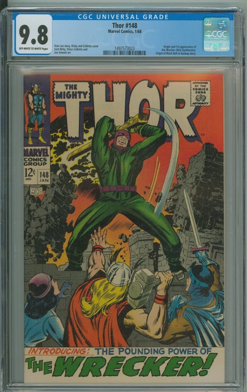 Thor #148 (Marvel, 1968) CGC Graded 9.8