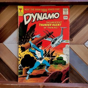 DYNAMO #1 VG/FN (Tower Action, 1966) Premiere issue, NoMan & Lightning cameos