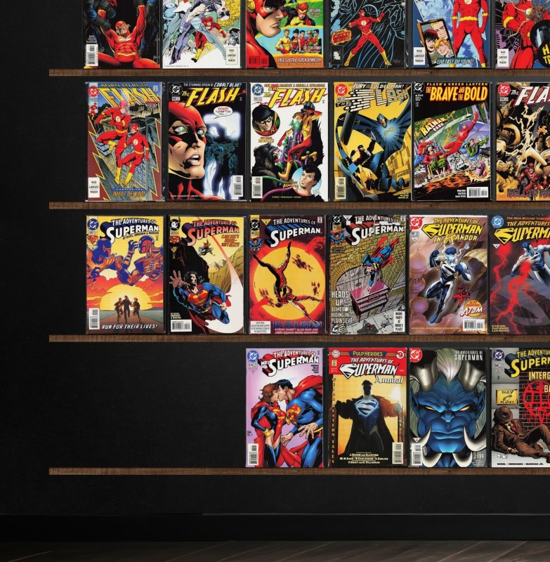 Huge Lot 150+ Comics with Action Comics, Adventures Of Superman & More!