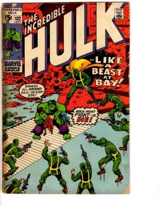 Incredible Hulk # 132 GD/VG Marvel Comic Book Iron Man Thor Captain America RH2