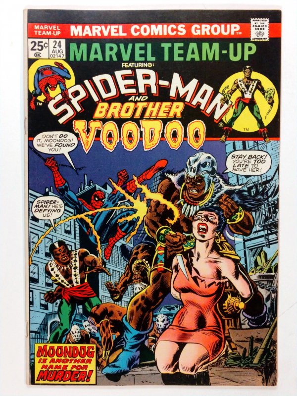 Marvel Team-Up #24 (6.5, 1974) 1st app of Moondog the Malicious