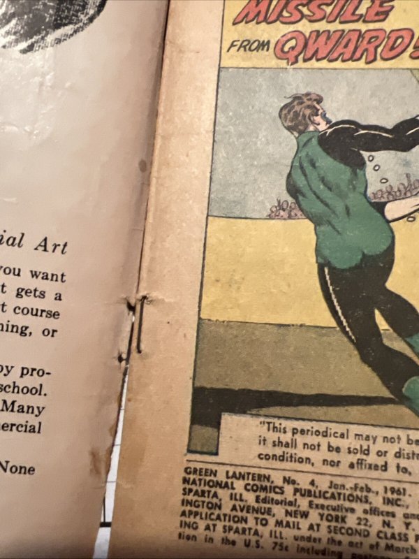 Green Lantern #4 (1961) DC Comics Silver Age Key