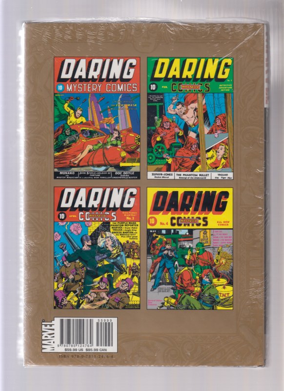 MARVEL MASTERWORKS: Golden Age Daring Mystery #1 - HARDCOVER - SEALED (9.2) 2008