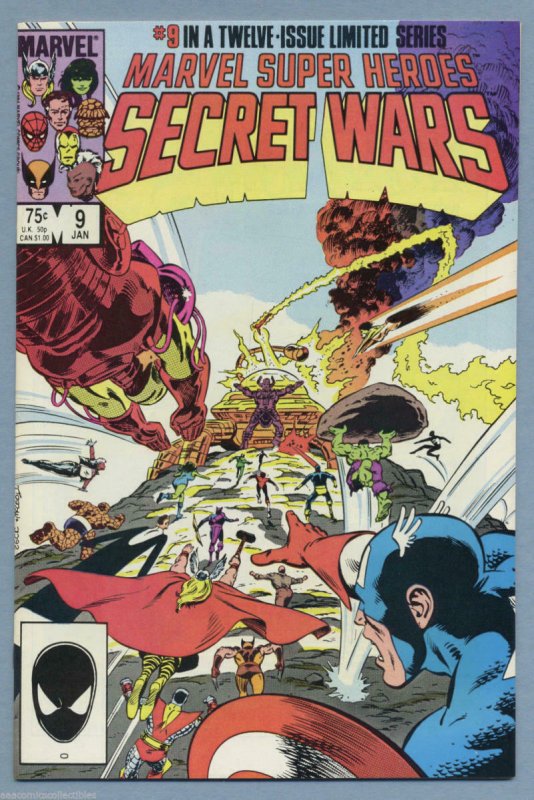 MARVEL SUPER-HEROES SECRET WARS #9, NM-, Galactus, Zeck, 1984 1985 more in store