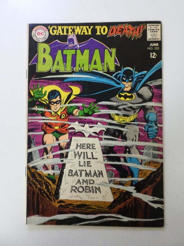 Batman #202 (1968) FN/VF condition