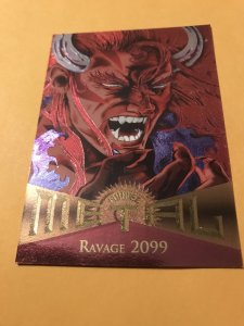 RAVAGE 2099 #51 card : Marvel Metal 1995 Fleer Chromium; NM/M 2099 X-Men, base