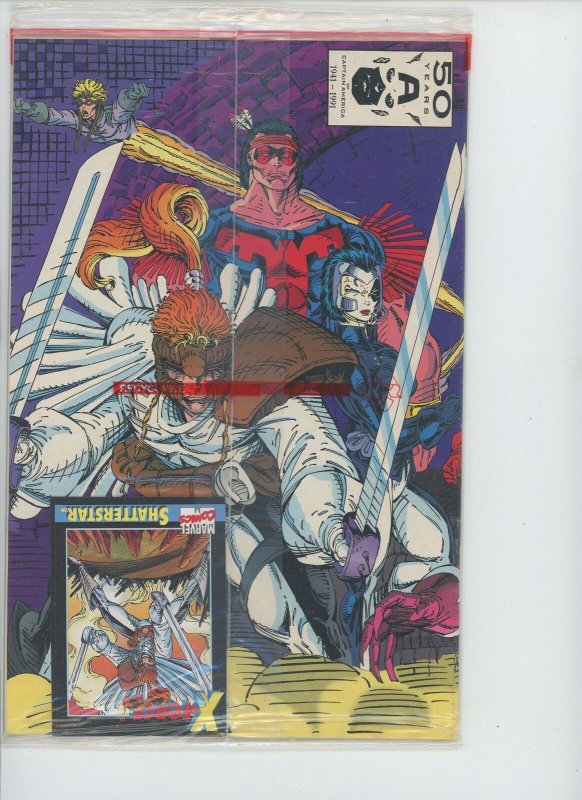 X-Force #1 (1991) - Polybagged NM *Shatterstar Card*