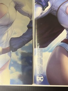 POWER GIRL SPECIAL #1 ARTGERM REGULAR + FOIL VARIANTS NM DC COMICS PROSHIPPER