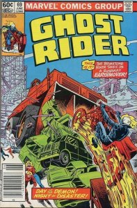 Ghost Rider (Vol. 1) #69 (Newsstand) VF ; Marvel | June 1982 Motorcycle vs Earth