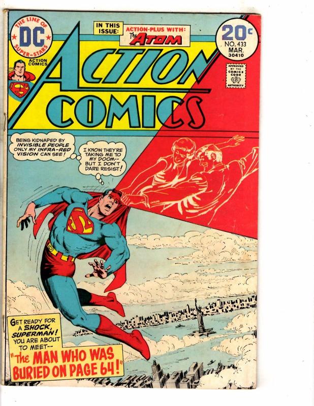 4 Action Comics Feat. Superman # 422 431 432 433 Green Lantern VG-FN Range J272